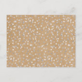 Carte Postale Faire-part Rustic Silver Love Heart Calendrier Enregistrer la (Dos)