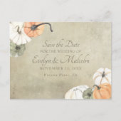 Carte Postale Faire-part Rustique Automne Mariage d'automne Enregistrer la  (Devant)