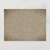 Carte Postale Faire-part Rustique Boho Gold Love Heart Calendrier Enregistr (Dos)