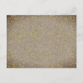 Carte Postale Faire-part Rustique Boho Gold Love Heart Calendrier Enregistr (Dos)