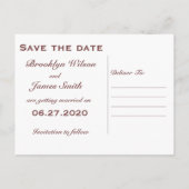 Carte Postale Faire-part Rustique Enregistrer Les Dates Orange Tournesol (Dos)