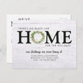 Carte Postale Faire-part Rustique moderne Nous avons déménagé à la maison p (Devant / Derrière)