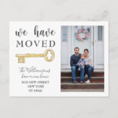 Carte Postale Faire-part Rustique Nous Avons Déplacé Key Photo Moving Faire (Devant)