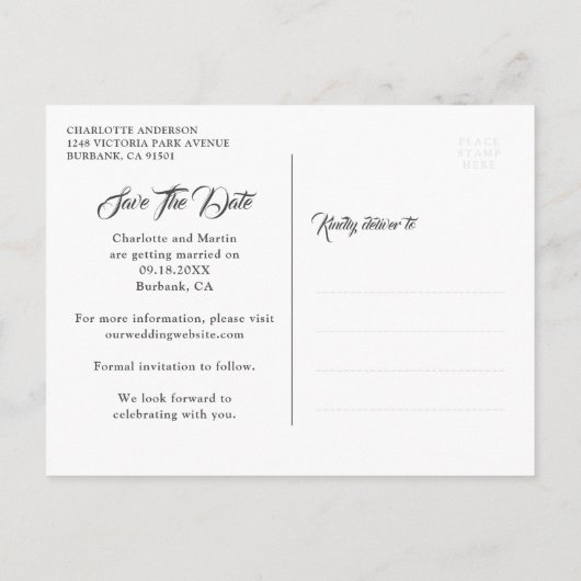 Carte Postale Faire-part Rustique Pays Mason Jar Mariage Enregistrer La Dat (Dos)