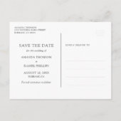 Carte Postale Faire-part Rustique Purple Burlap Dentelle Mariage Enregistre (Dos)