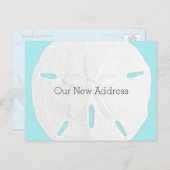 Carte Postale Faire-part Sable Dollar Côtier Nouvelle adresse (Devant / Derrière)