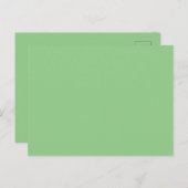 Carte Postale Faire-part Sage #93CC8A, Argile Ash (Devant / Derrière)