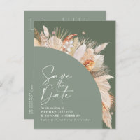 Sage bohème moderne Green Pampas Grasse Photo Anno