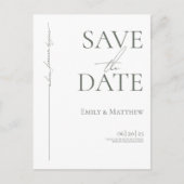 Carte Postale Faire-part Sage Where Forever Begins Save The Date (Devant)