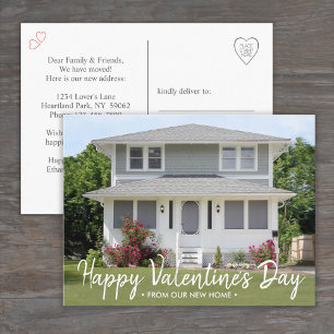 Carte Postale Faire-part Saint Valentin Nouvelle adresse Accueil Photo manu