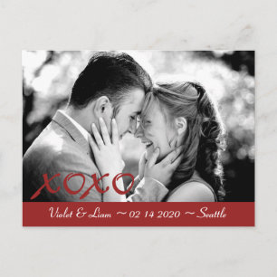 Carte Postale Faire-part Saint Valentin Sauvez la date