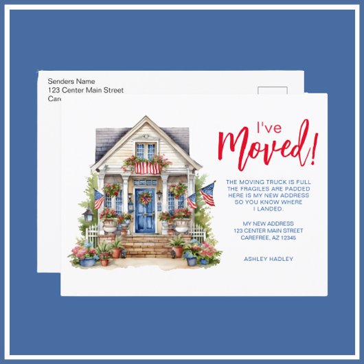 Carte Postale Faire-part Saison d'été Moving