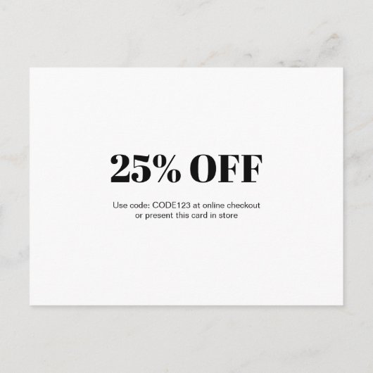 Carte Postale Faire-part Salon à ongles pour fidélité Merci (Dos)