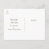 Carte Postale Faire-part Salon Western Ancien Mariage Rustique Enregistrer  (Dos)