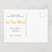 Carte Postale Faire-part Salutations Du Texas Moving (Dos)