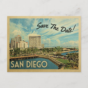 Carte Postale Faire-part San Diego Sauvez La Date Californie