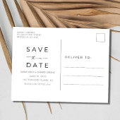 Carte Postale Faire-part Sandy Toes Arch Photo Beach Wedding Enregistrer la