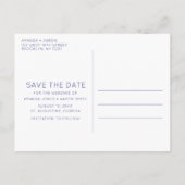 Carte Postale Faire-part Sandy Toes Photo Plage Mariage Sauvez la date (Dos)