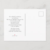 Carte Postale Faire-part Santa and Reindeer We've Move Announcement  (Dos)