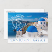 Santorin Destination Wedding Enregistrer la date