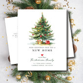 Carte Postale Faire-part Sapin de Noël Nouvelle Maison