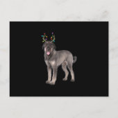 Carte Postale Faire-part saucisse de rennes de schnauzer géant (Devant)