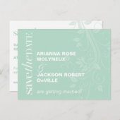 Carte Postale Faire-part Sauts doux Enregistrer la date (Devant / Derrière)