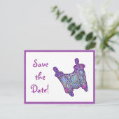 Carte Postale Faire-part Sauvegarder la date (Debout devant)