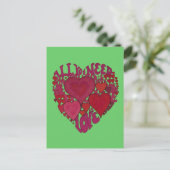 Carte Postale Faire-part sauvegarder la date (Debout devant)