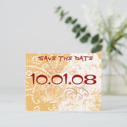 Carte Postale Faire-part Sauvegarder la date - (Debout devant)