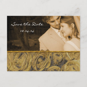 Carte Postale Faire-part Sauvegarder la date avec vos photos
