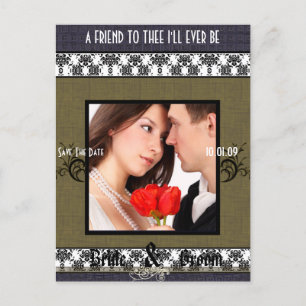 Carte Postale Faire-part Sauvegarder la date avec votre photo