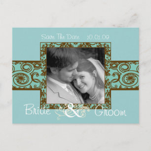 Carte Postale Faire-part Sauvegarder la date avec votre photo