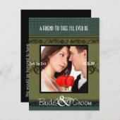 Carte Postale Faire-part Sauvegarder la date avec votre photo (Devant / Derrière)