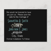 Carte Postale Faire-part Sauvegarder la date avec votre photo (Dos)