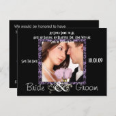 Carte Postale Faire-part Sauvegarder la date avec votre photo (Devant / Derrière)