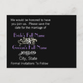 Carte Postale Faire-part Sauvegarder la date avec votre photo (Dos)