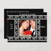 Carte Postale Faire-part Sauvegarder la date avec votre photo (Devant / Derrière)