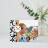 Carte Postale Faire-part Sauvegarder la date avec votre photo (Debout devant)