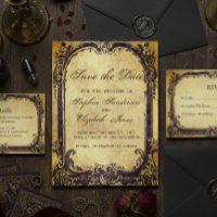 Sauvegarder la date Cadre Antique Victorien Vintag