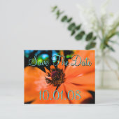 Carte Postale Faire-part Sauvegarder la date - Coquelicots (Debout devant)