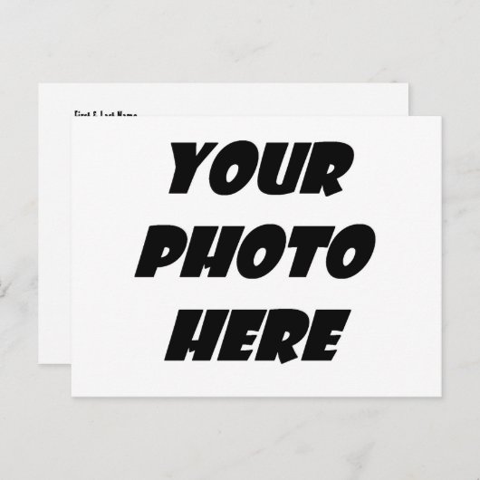 Carte Postale Faire-part Sauvegarder la date d'anniversaire PHOTO RECTO A02 (Devant / Derrière)