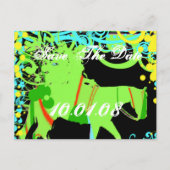 Carte Postale Faire-part Sauvegarder la date - Grunge occidental (Devant)