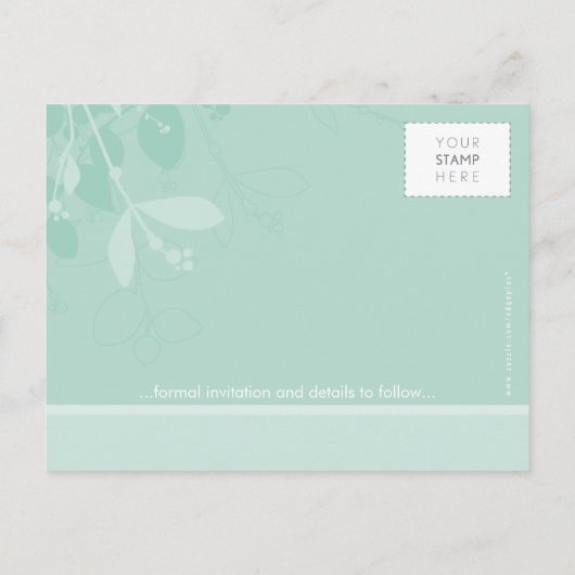 Carte Postale Faire-part Sauvegarder la date :: indigène 1 (Dos)