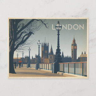 Carte Postale Faire-part Sauvegarder la date   Londres