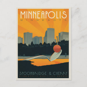 Carte Postale Faire-part Sauvegarder la date   Minneapolis, MN