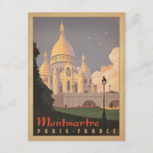 Carte Postale Faire-part Sauvegarder la date Montmartre - Paris, France