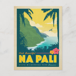 Carte Postale Faire-part Sauvegarder la date - Na Pali, Hawaii
