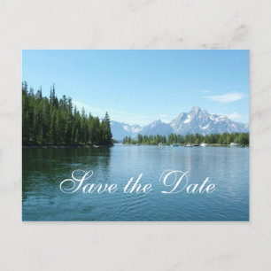 Carte Postale Faire-part Sauvegarder la date, Parc national de Grand Teton.