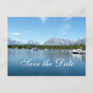 Carte Postale Faire-part Sauvegarder la date, Parc national de Grand Teton.
